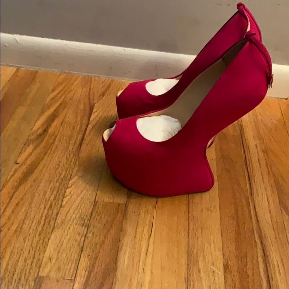 Hot Pink Suede Giuseppe Zanotti Heels